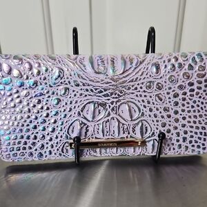 Brahmin NWOT Iridescent Croc-Embossed Wallet